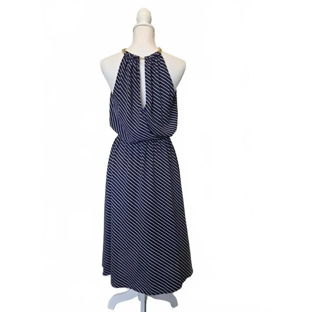 Michael Kors Keyhole Halter Midi‎ Dress - Size S - NWT (New)